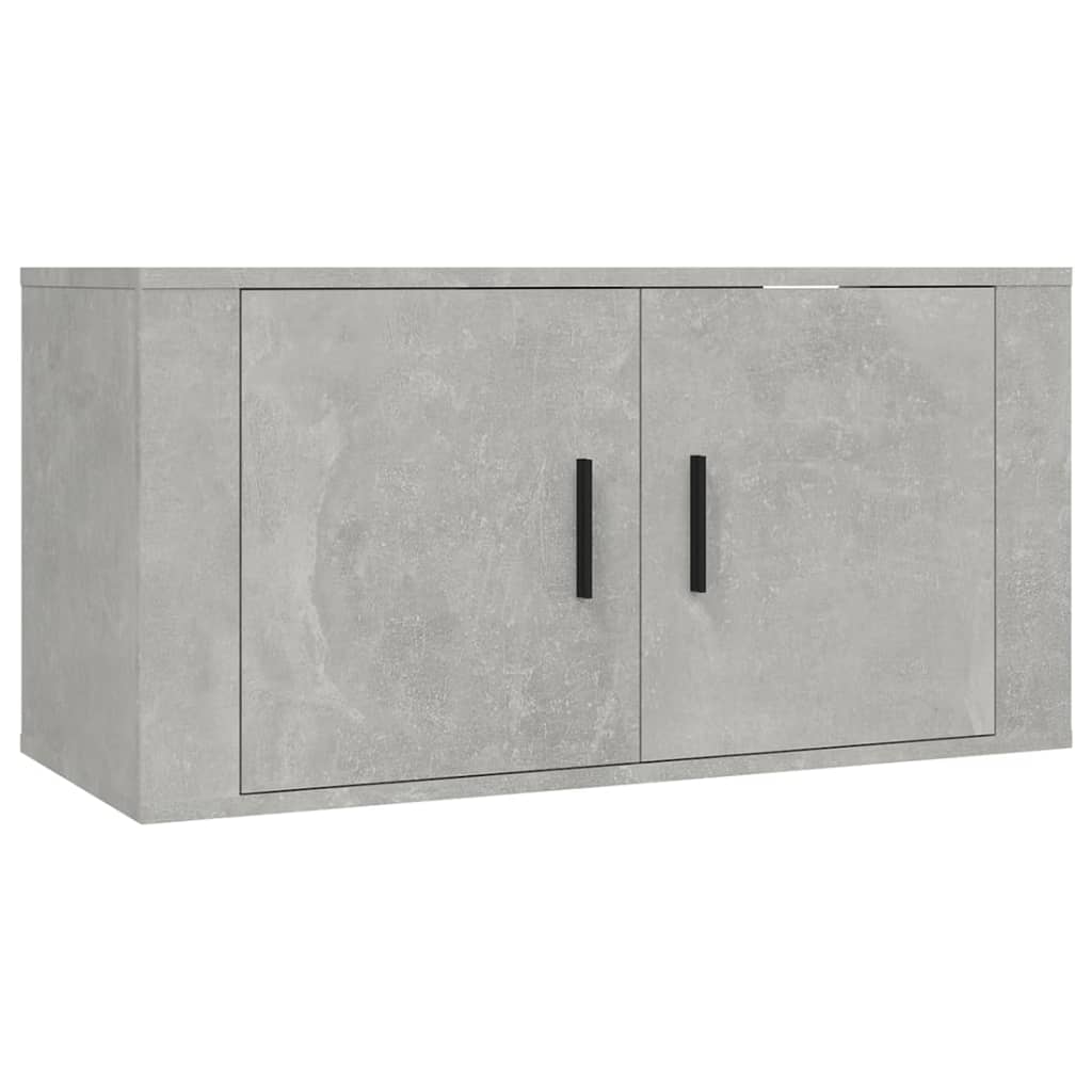 Set di Mobili Porta TV 4 pz Grigio Cemento in Legno Multistrato