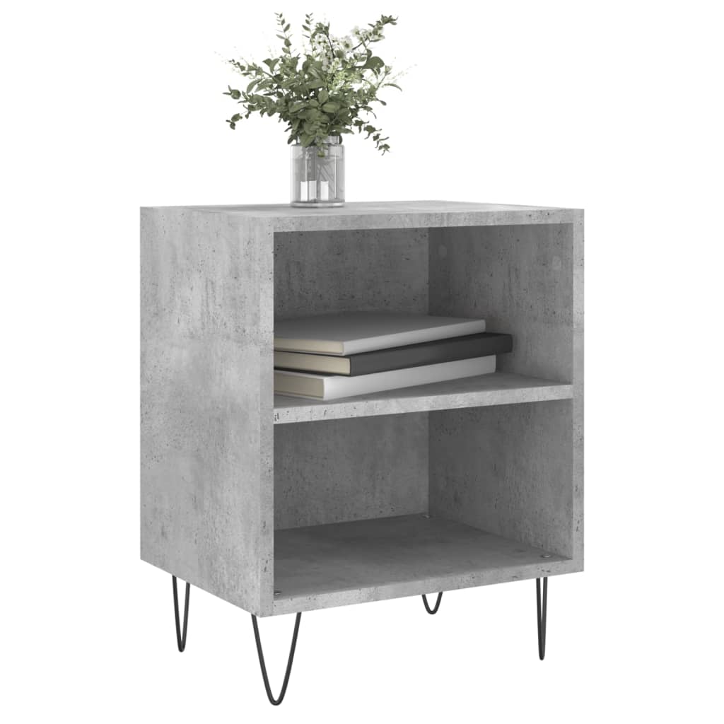 Comodini 2 pz Grigio Cemento 40x30x50 cm in Legno Multistrato - homemem39