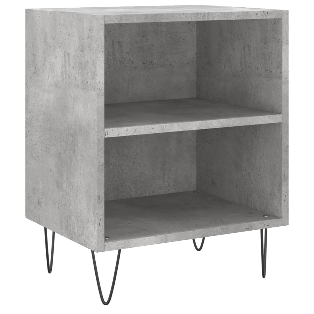 Comodini 2 pz Grigio Cemento 40x30x50 cm in Legno Multistrato - homemem39