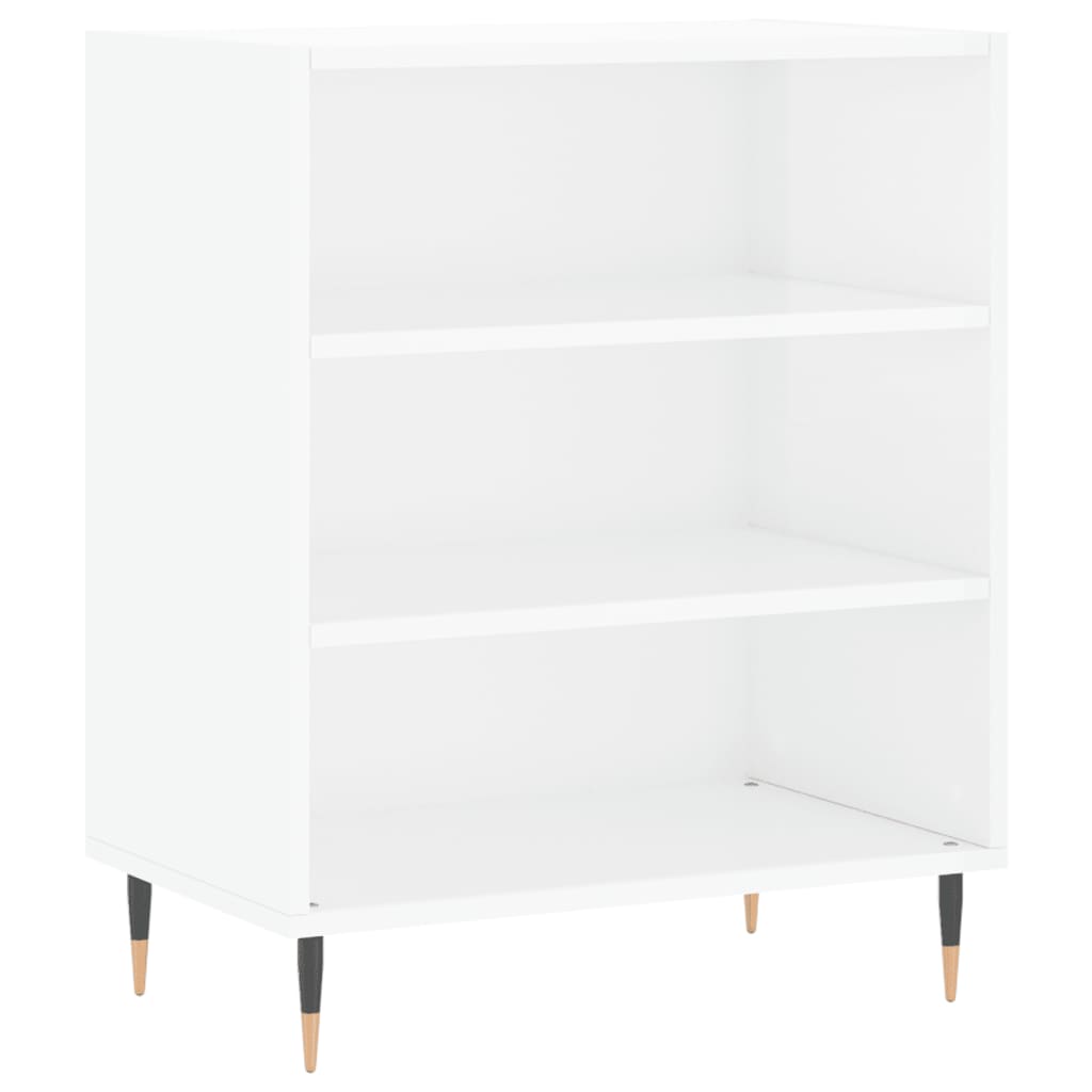 Credenza Bianco Lucido 57x35x70 cm in Legno Multistrato - homemem39