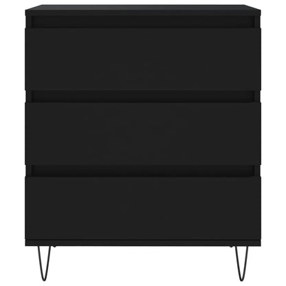 Credenza Nero 60x35x70 cm in Legno Multistrato - homemem39