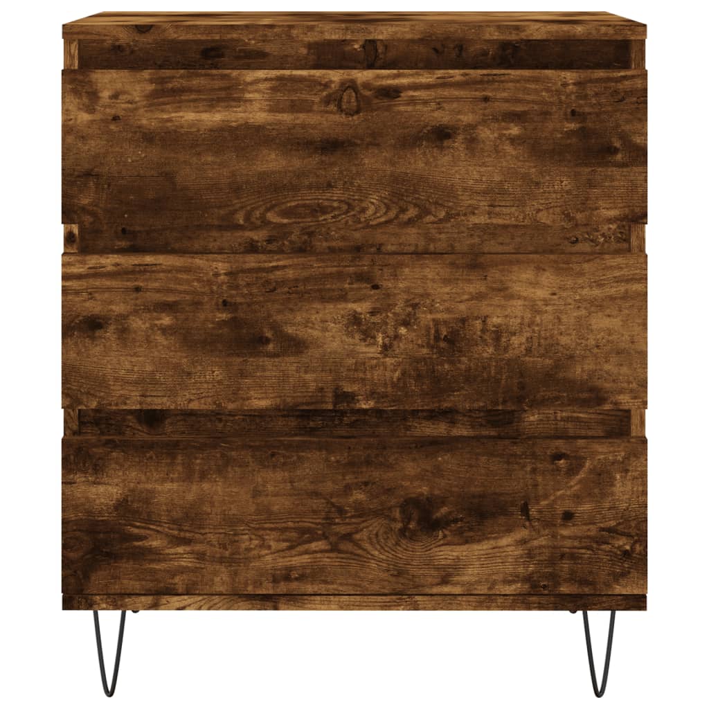 Credenza Rovere Fumo 60x35x70 cm in Legno Multistrato - homemem39