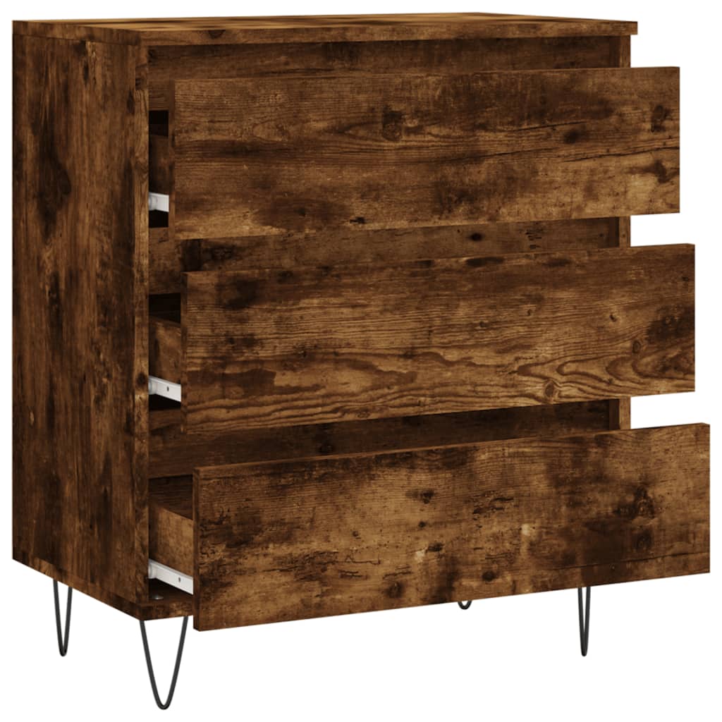 Credenza Rovere Fumo 60x35x70 cm in Legno Multistrato - homemem39