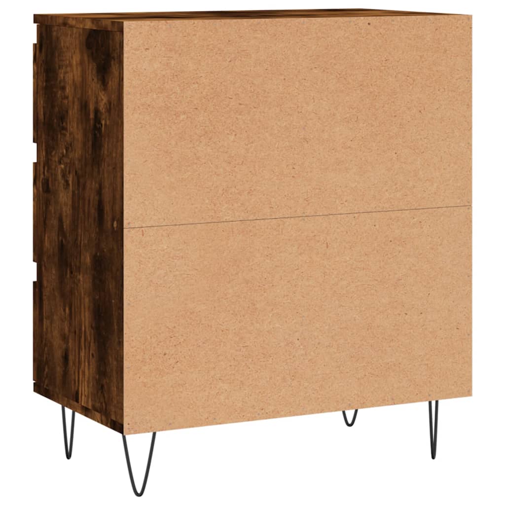 Credenza Rovere Fumo 60x35x70 cm in Legno Multistrato - homemem39