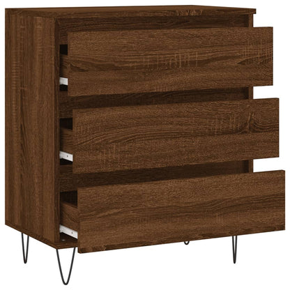 Credenza Rovere Marrone 60x35x70 cm in Legno Multistrato - homemem39