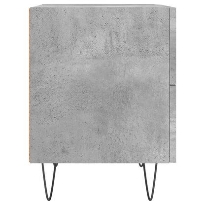 Comodino Grigio Cemento 40x35x47,5 cm in Legno Multistrato