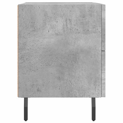 Comodini 2 pz Grigio Cemento 40x35x47,5 cm in Legno Multistrato