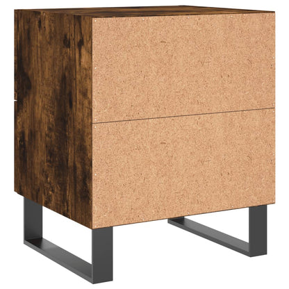 Comodino Rovere Fumo 40x35x47,5 cm in Legno Multistrato