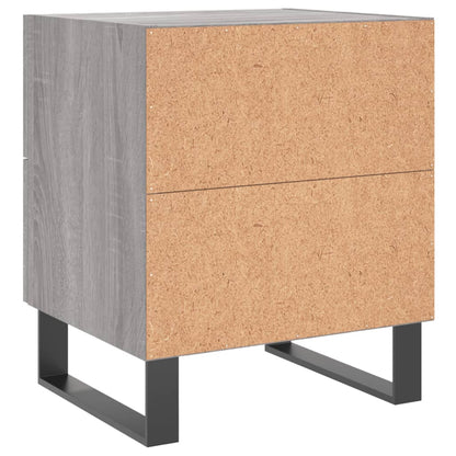 Comodini 2 pz Grigio Sonoma 40x35x47,5 cm in Legno Multistrato