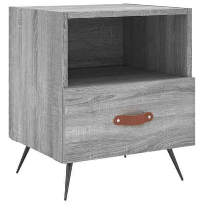 Comodini 2 pz Grigio Sonoma 40x35x47,5 cm in Legno Multistrato