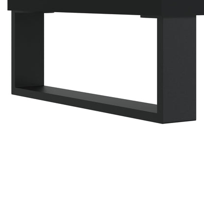 Comodino Nero 40x40x50 cm in Legno Multistrato