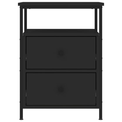 Comodino Nero 44x45x60 cm in Legno Multistrato