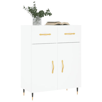 Credenza Bianca 69,5x34x90 cm in Legno Multistrato