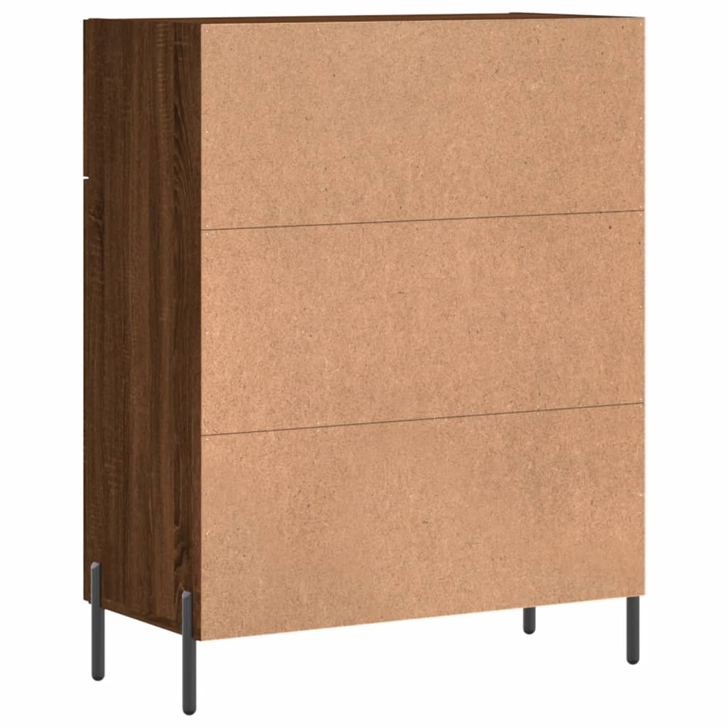 Credenza Rovere Marrone 69,5x34x90 cm in Legno Multistrato - homemem39