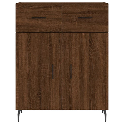 Credenza Rovere Marrone 69,5x34x90 cm in Legno Multistrato - homemem39