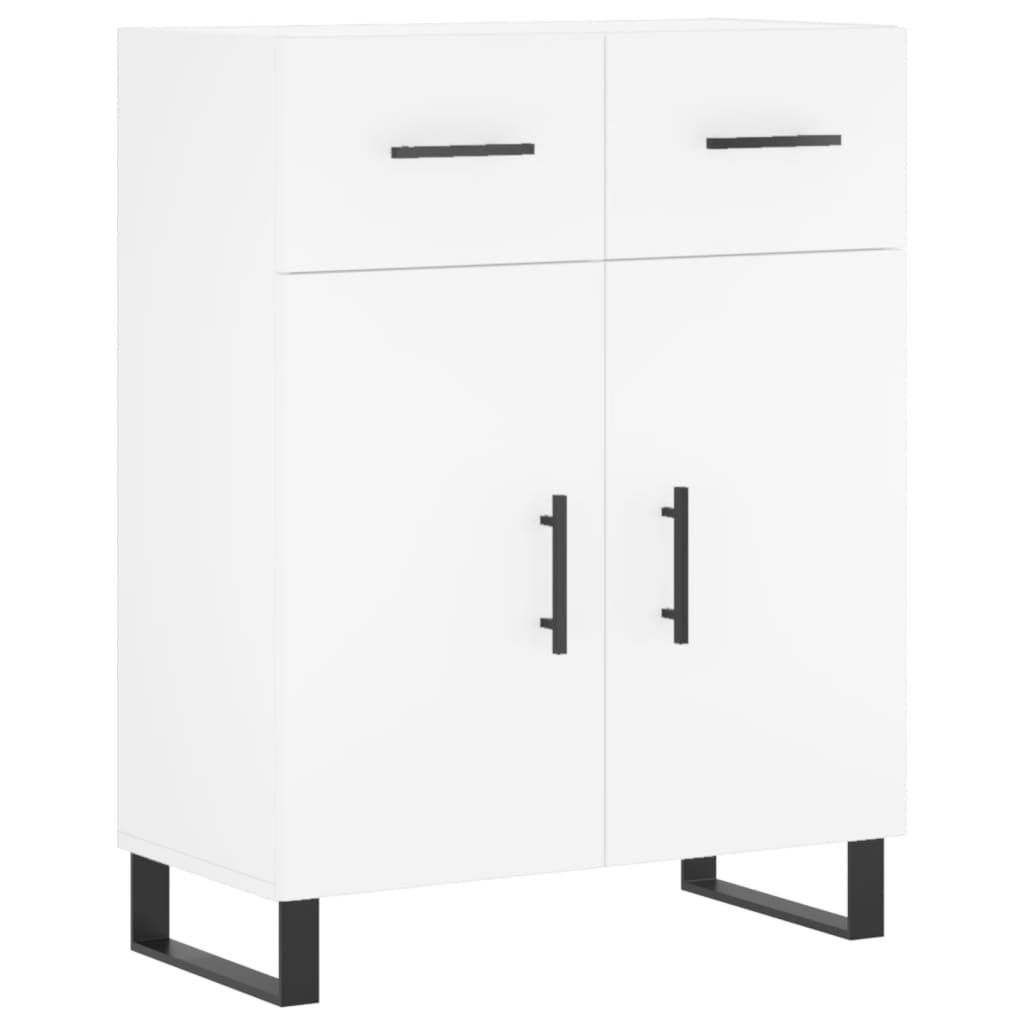 Credenza Bianca 69,5x34x90 cm in Legno Multistrato