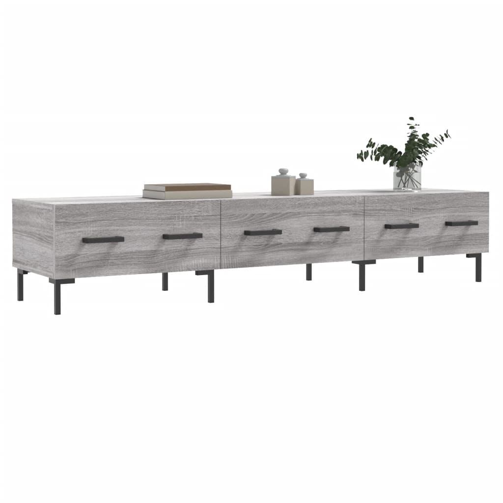 Mobile Porta TV Grigio Sonoma 150x36x30 cm in Legno Multistrato - homemem39