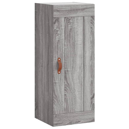 Mobile a Parete Grigio Sonoma 34,5x34x90 cm Legno Multistrato - homemem39