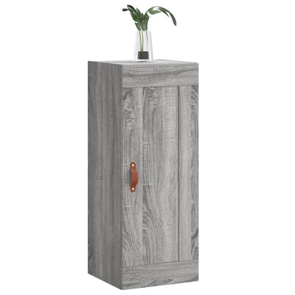 Mobile a Parete Grigio Sonoma 34,5x34x90 cm Legno Multistrato - homemem39