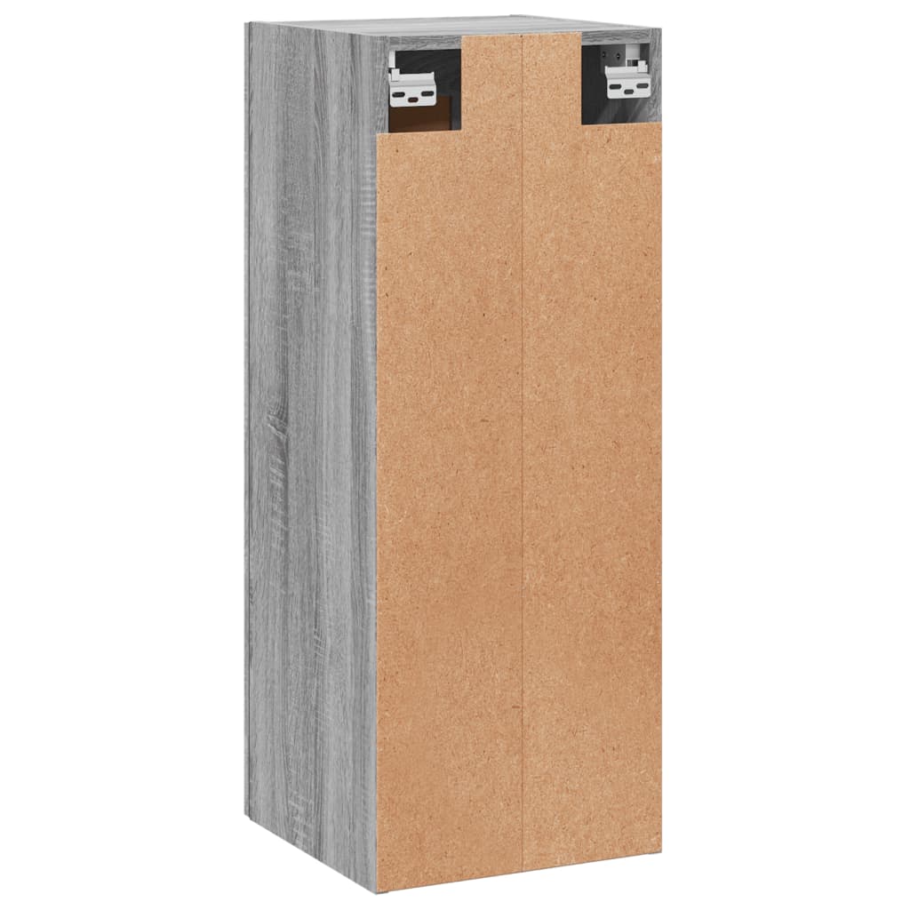 Mobile a Parete Grigio Sonoma 34,5x34x90 cm Legno Multistrato - homemem39