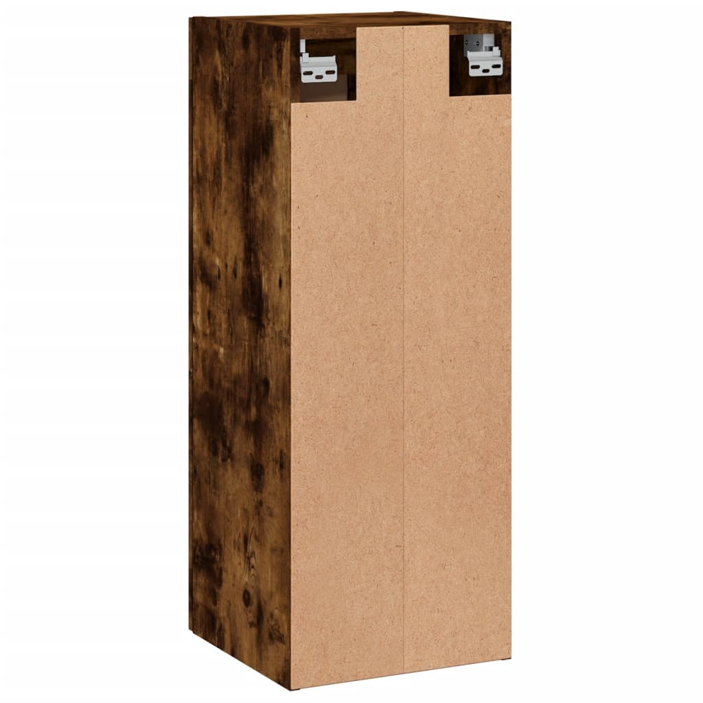 Mobile a Parete Rovere Fumo 34,5x34x90 cm in Legno Multistrato - homemem39