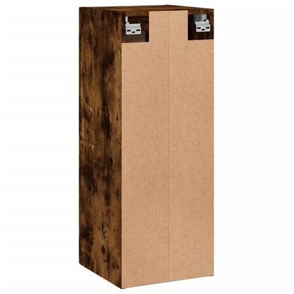 Mobile a Parete Rovere Fumo 34,5x34x90 cm in Legno Multistrato - homemem39