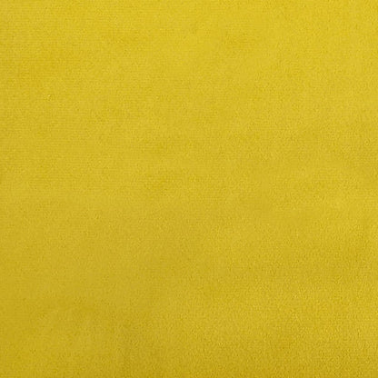 Divano Letto da Terra 2 in 1 Giallo Scuro 122x204x55 cm Velluto