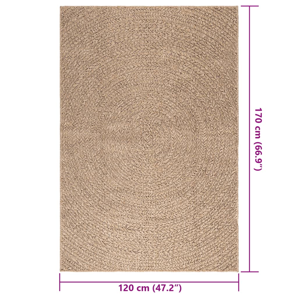 Tappeto ZIZUR 120x170 cm Aspetto Iuta per Interni ed Esterni - homemem39