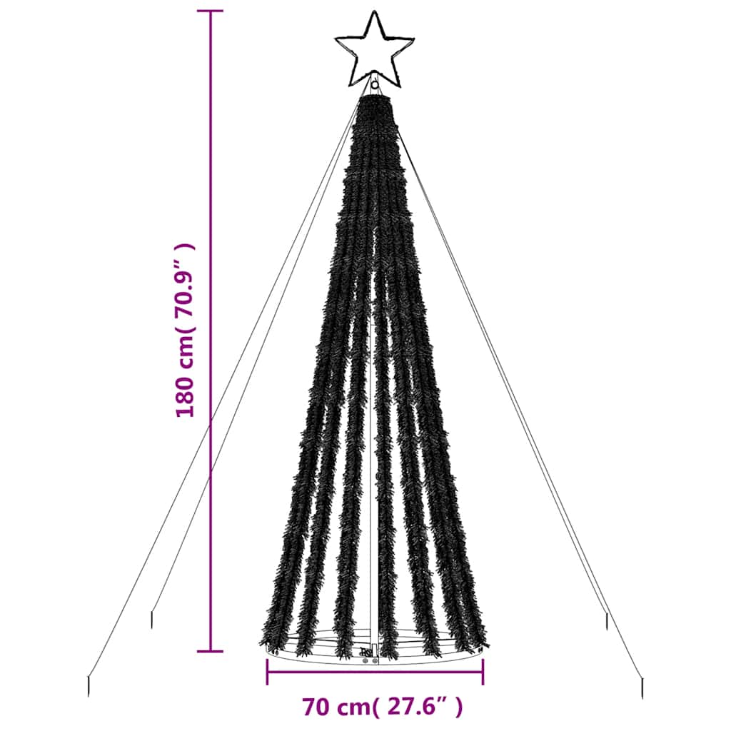 Albero di Natale a LED 275 LED Blu 180 cm - homemem39