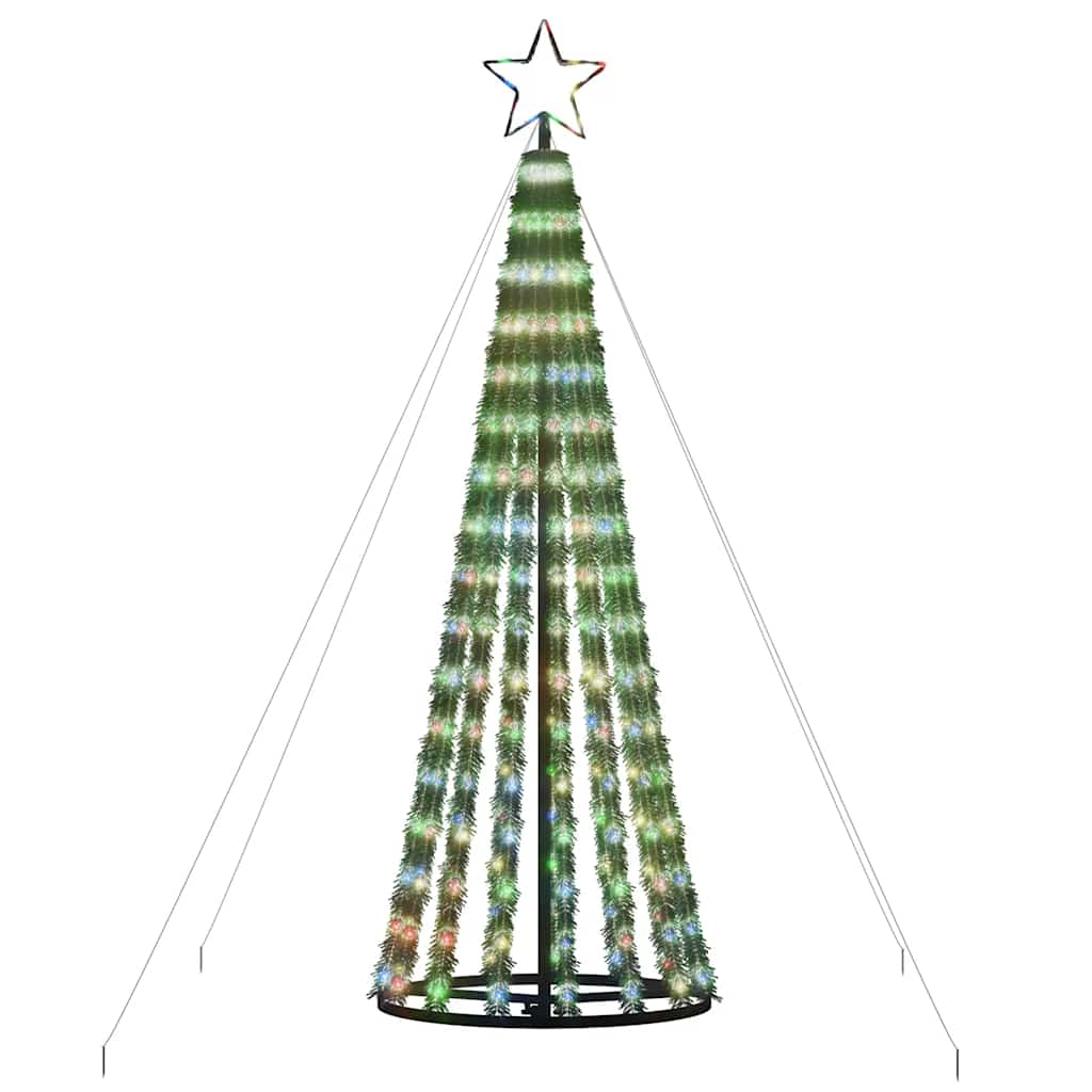 Albero di Natale a LED 275 LED Colorato 180 cm