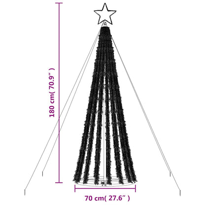 Albero di Natale a LED 275 LED Colorato 180 cm