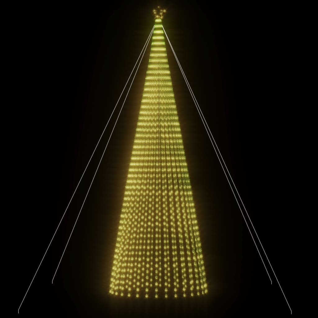 Albero di Natale a LED 1544 LED Bianco Caldo 500 cm