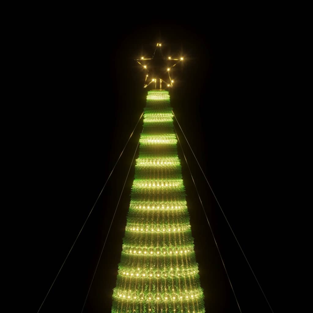 Albero di Natale a LED 1544 LED Bianco Caldo 500 cm