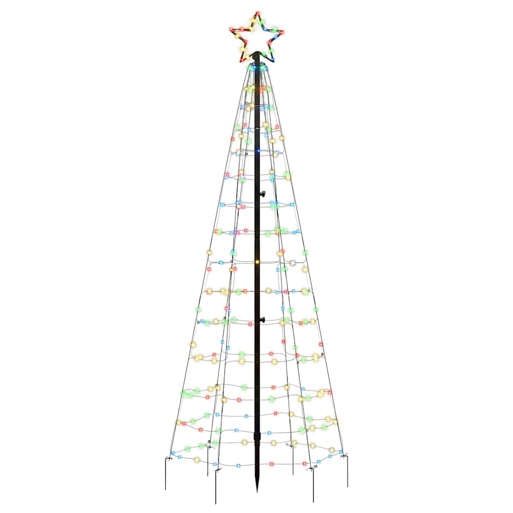 Albero di Natale a LED con Punte 220 LED Colorato 180 cm