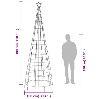 Albero di Natale a LED con Punte 570 LED Blu 300 cm