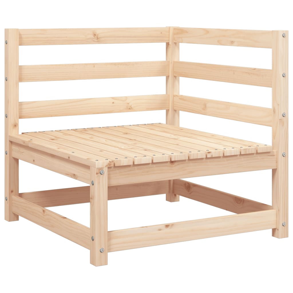 Divano Angolare da Giardino 70x70x67cm Legno Massello di Pino