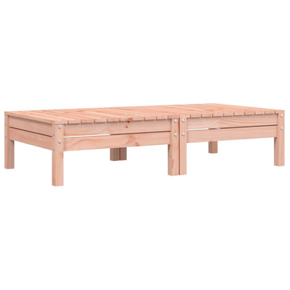 Poggiapiedi Giardino con Cuscini 2 pz Legno Massello di Douglas - homemem39