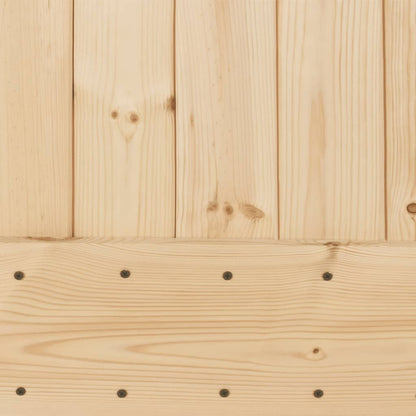 Porta Scorrevole con Set Hardware 90x210 cm Legno Massello Pino - homemem39