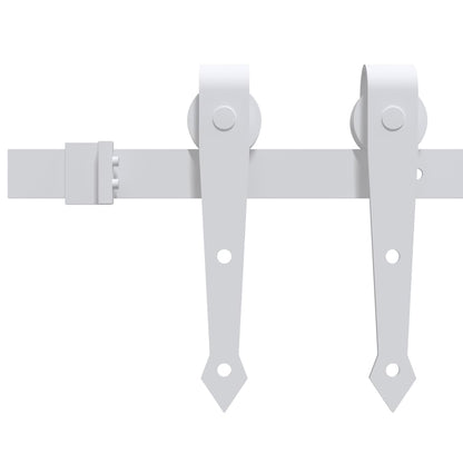 Porta Scorrevole con Set Hardware 90x210 cm Legno Massello Pino - homemem39