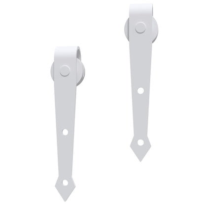 Porta Scorrevole con Set Hardware 90x210 cm Legno Massello Pino - homemem39