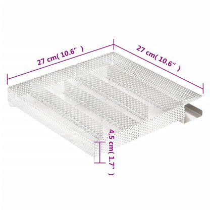 Generatore di Fumo Freddo 5 Camere 27 cm in Acciaio Inox