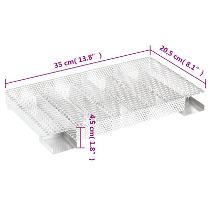 Generatore di Fumo Freddo 8 Camere 35 cm in Acciaio Inox