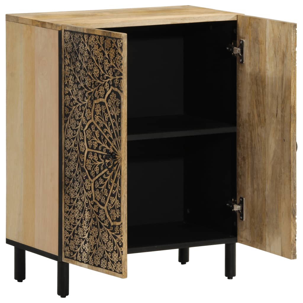 Credenza 60x33x75 cm in Legno Massello di Mango - homemem39