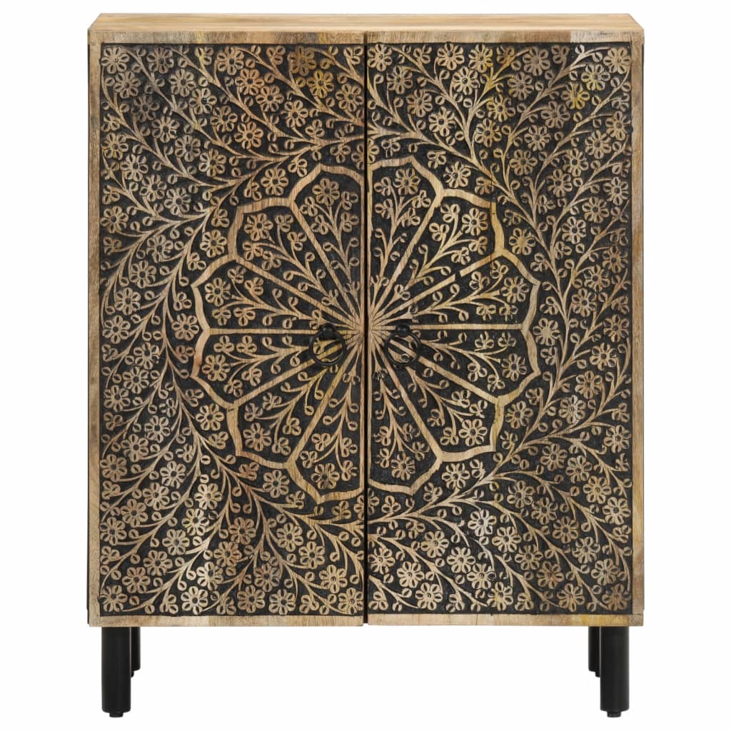 Credenza 60x33x75 cm in Legno Massello di Mango