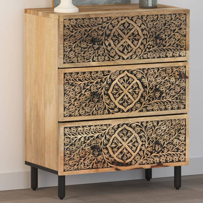 Credenza 60x33x75 cm in Legno Massello di Mango - homemem39