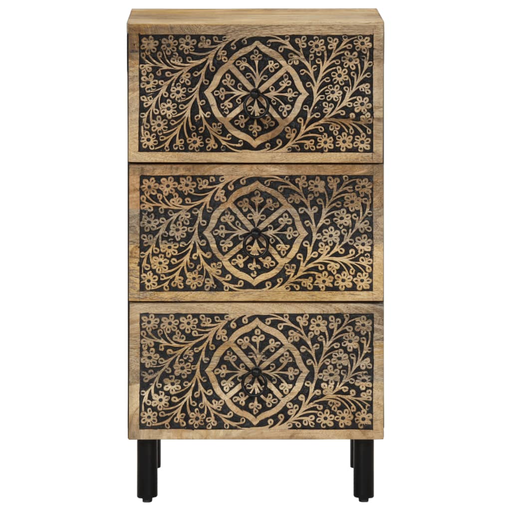 Credenza 40x33x75 cm in Legno Massello di Mango - homemem39