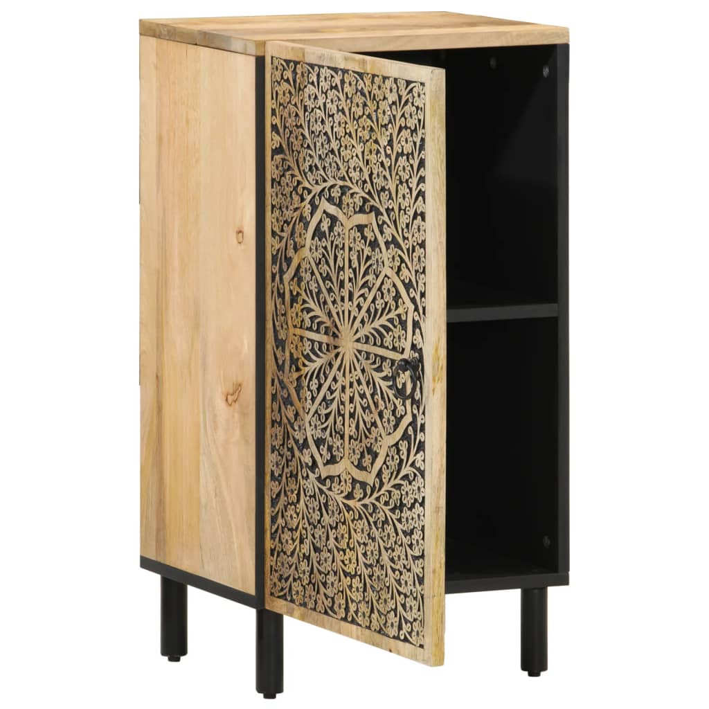 Credenza 40x33x75 cm in Legno Massello di Mango - homemem39