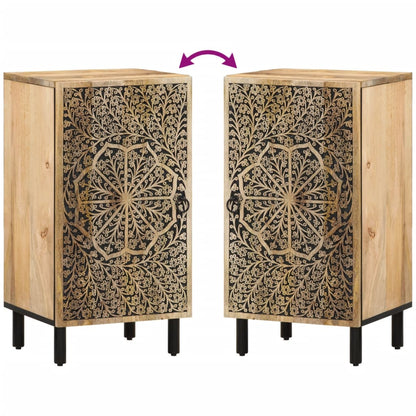 Credenza 40x33x75 cm in Legno Massello di Mango - homemem39