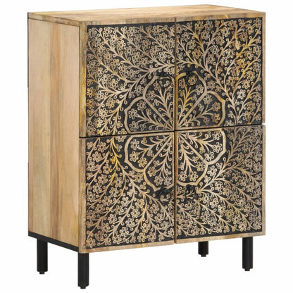 Credenza 60x33x75 cm in Legno Massello di Mango