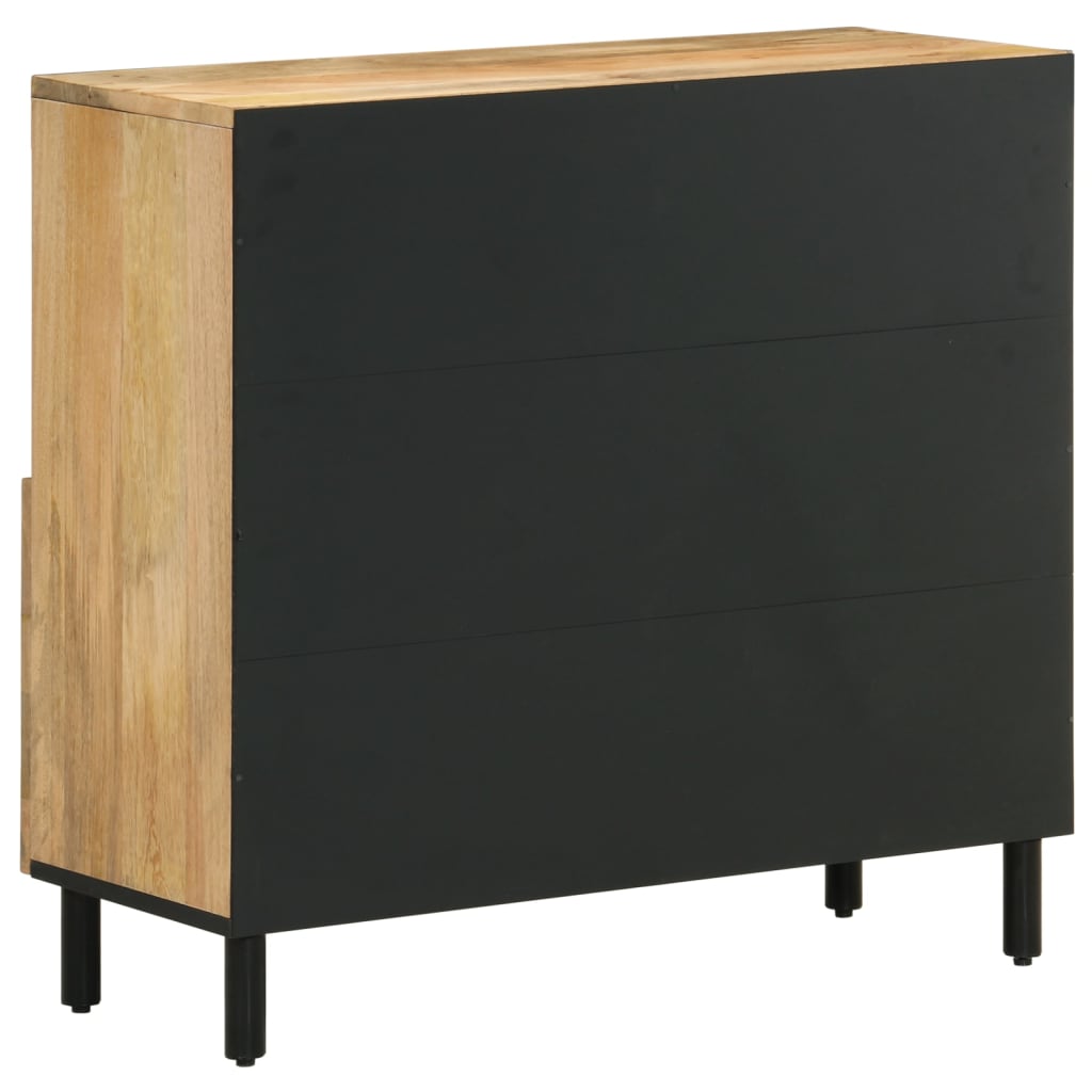 Credenza 80x33x75 cm in Legno Massello di Mango